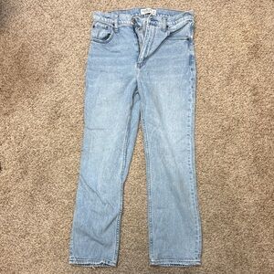 Abercrombie & Fitch Light Wash Straight Leg Jeans